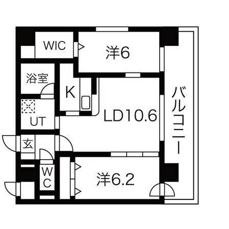 ロックヒルズ札幌の物件間取画像